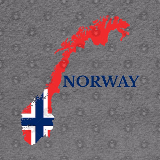 Norway Flag map by maro_00